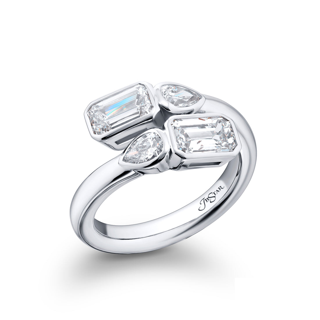 Bezel Twogether Diamond Ring