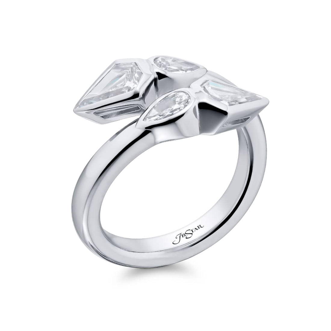 Unique Bezel Twogether Diamond Ring