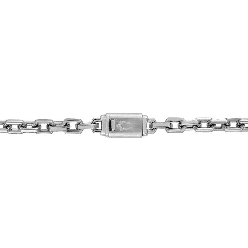 Bulova Stainless Steel Luxury Jewelry Mens Bracelet