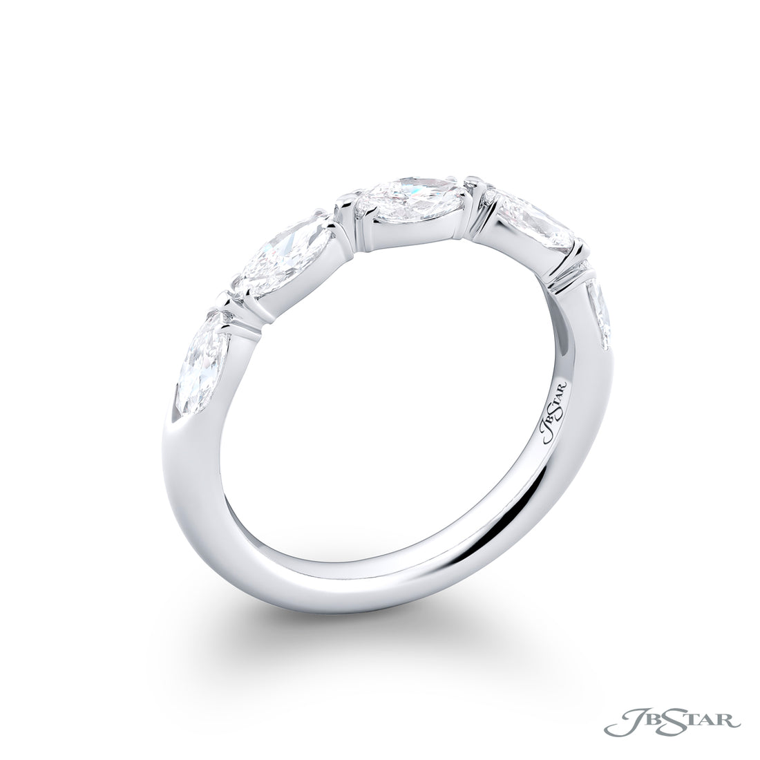 Platinum Marquise Diamond Band
