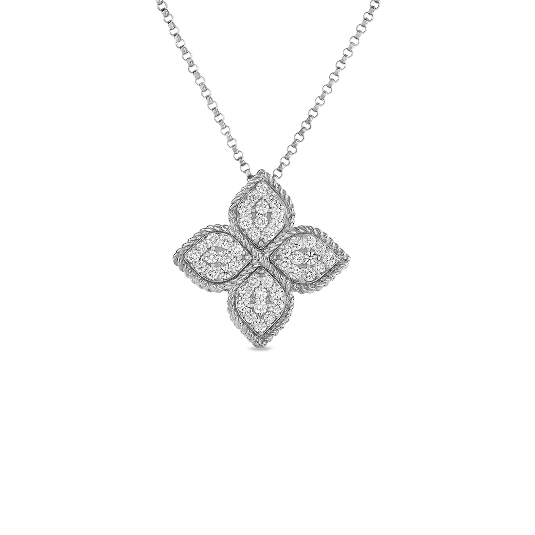 Princess Flower Large Diamond Flower Necklace