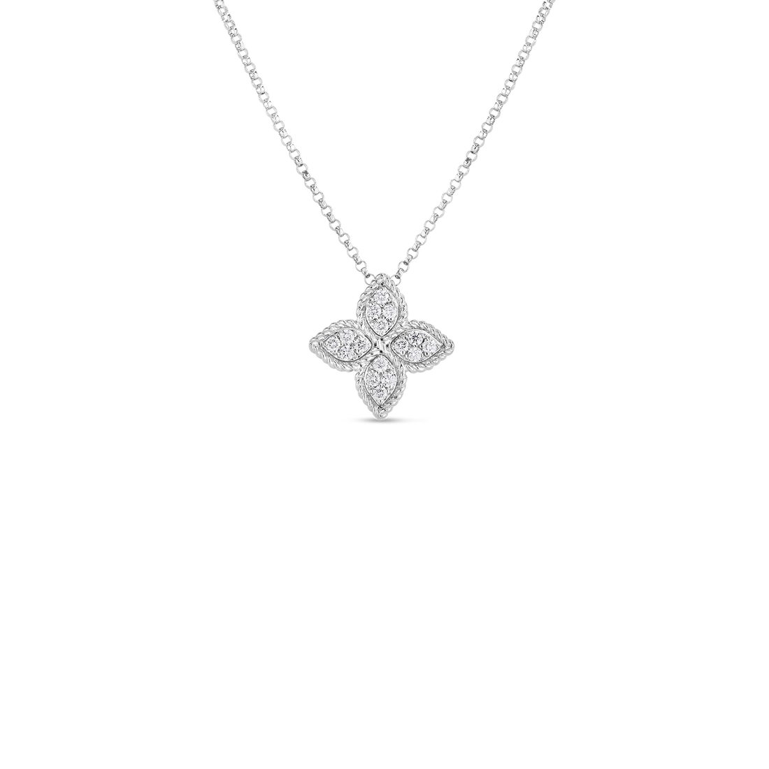 Princess Flower Medium Diamond Necklace