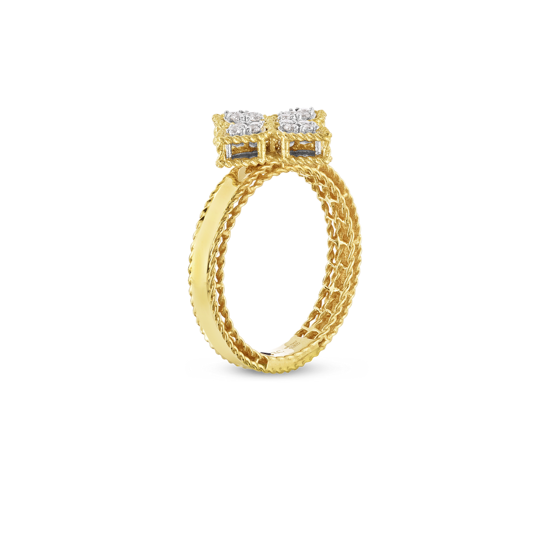 Princess Flower Medium Diamond Ring