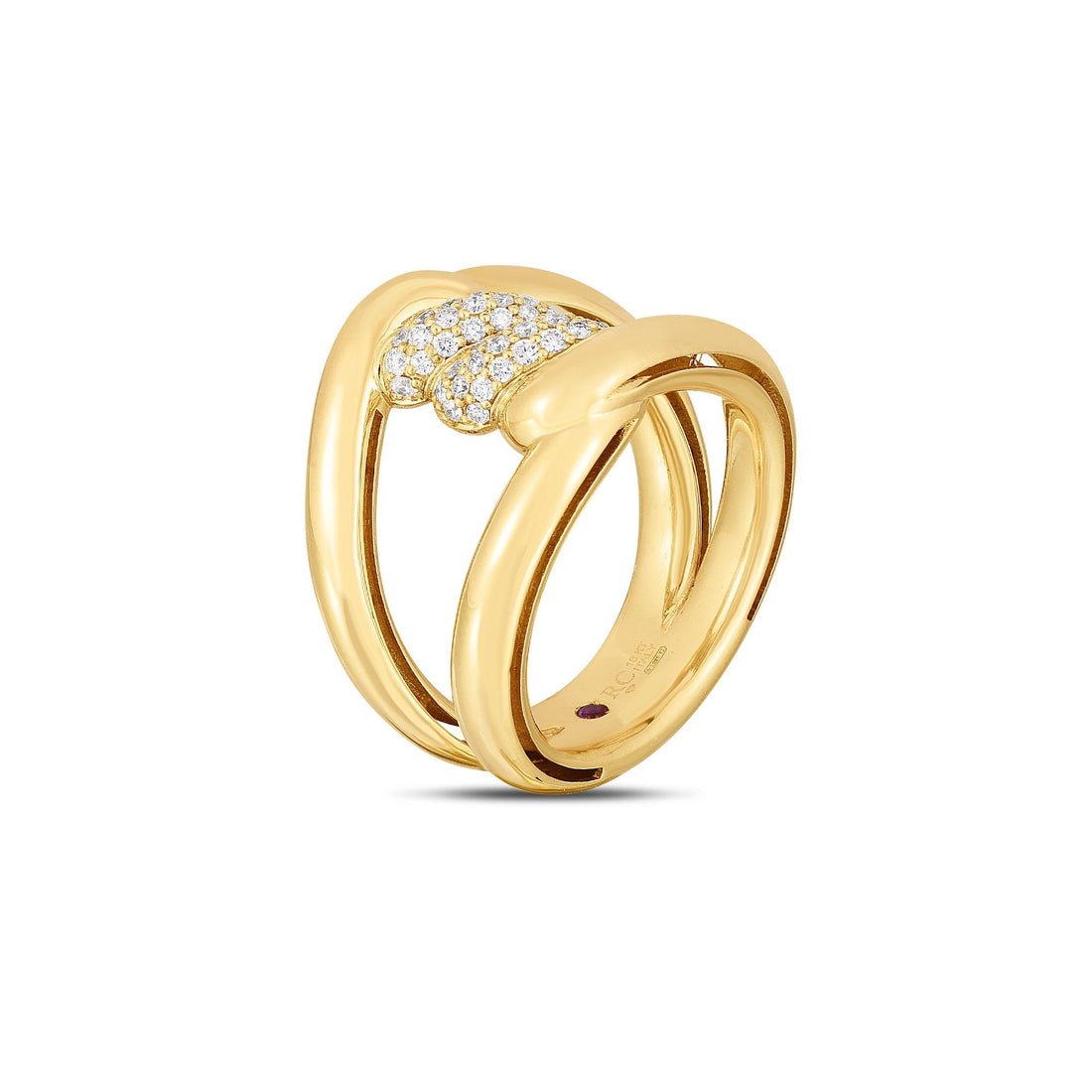 Cialoma Diamond Single Knot Ring