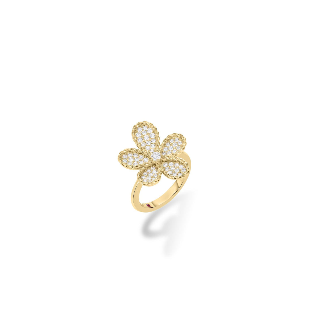 Jasmine Pavé Diamond Flower Ring