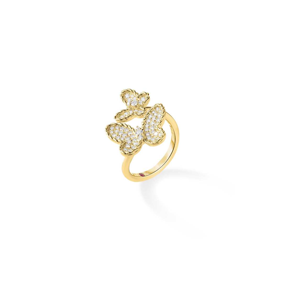 Jasmine Pavé Diamond Double Butterfly Ring