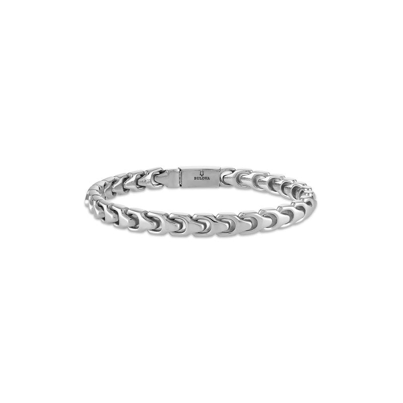 Bulova Stainless Steel Classic Jewelry Mens Bracelet