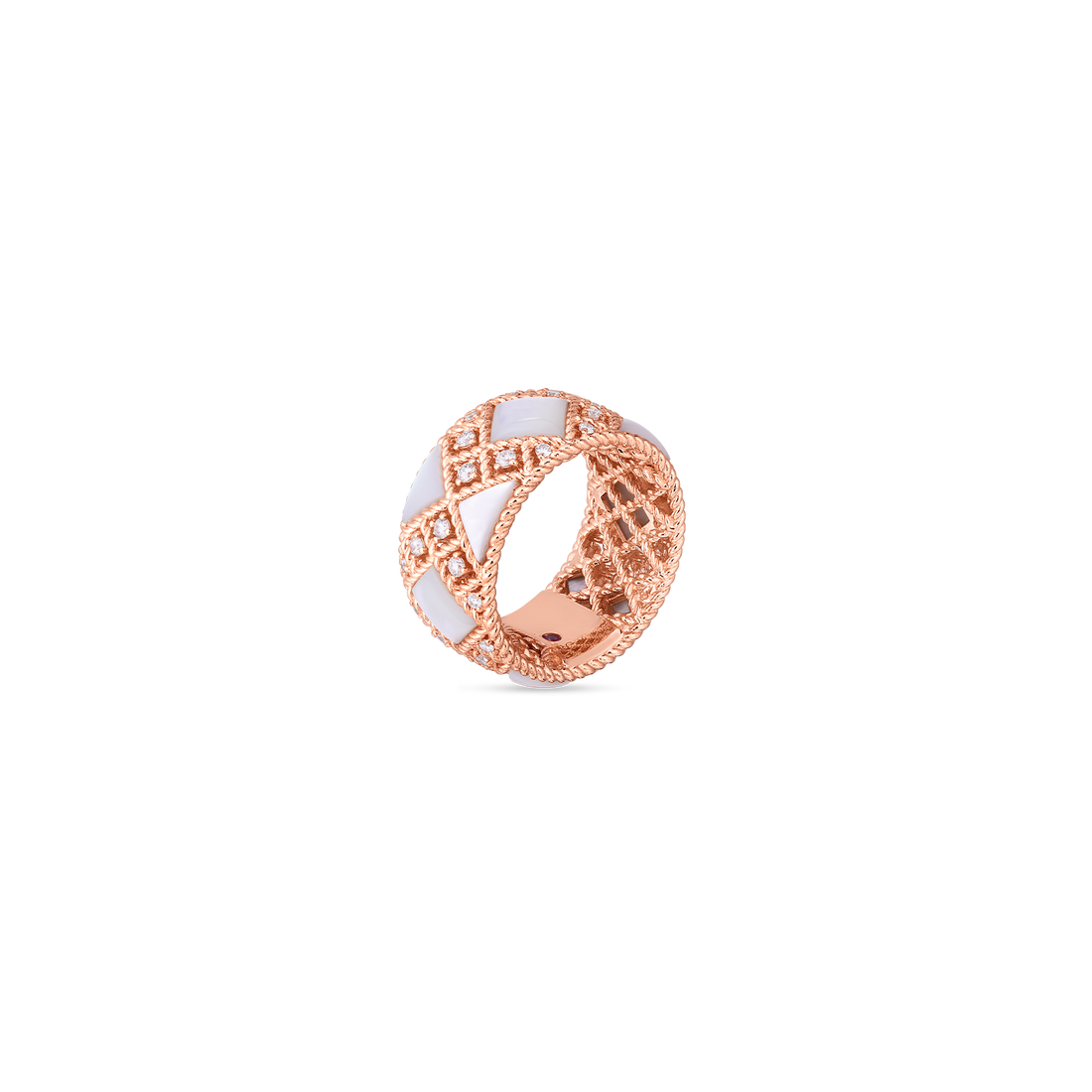 Palazzo Ducale Mother of Pearl and Diamond Ring