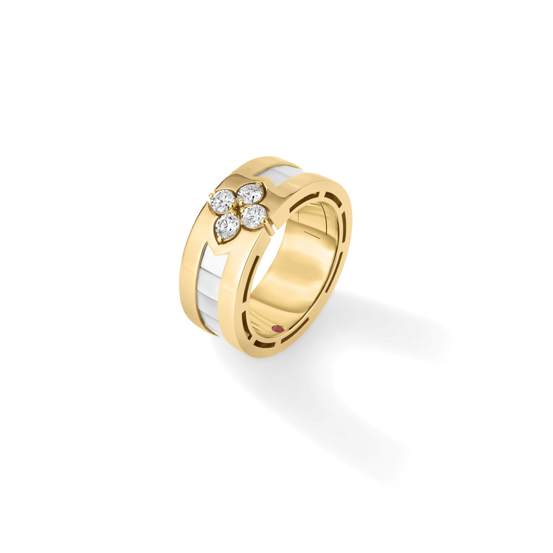 Love in Verona Diamond and Mother of Pearl Ring