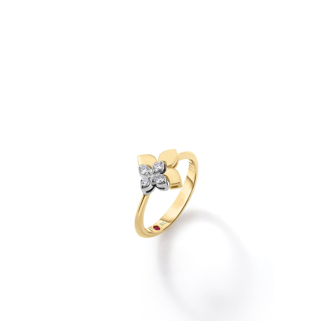 Love in Verona Diamond Flower Ring