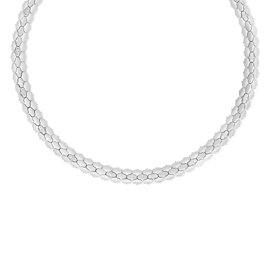 Cobra Diamond Collar Necklace
