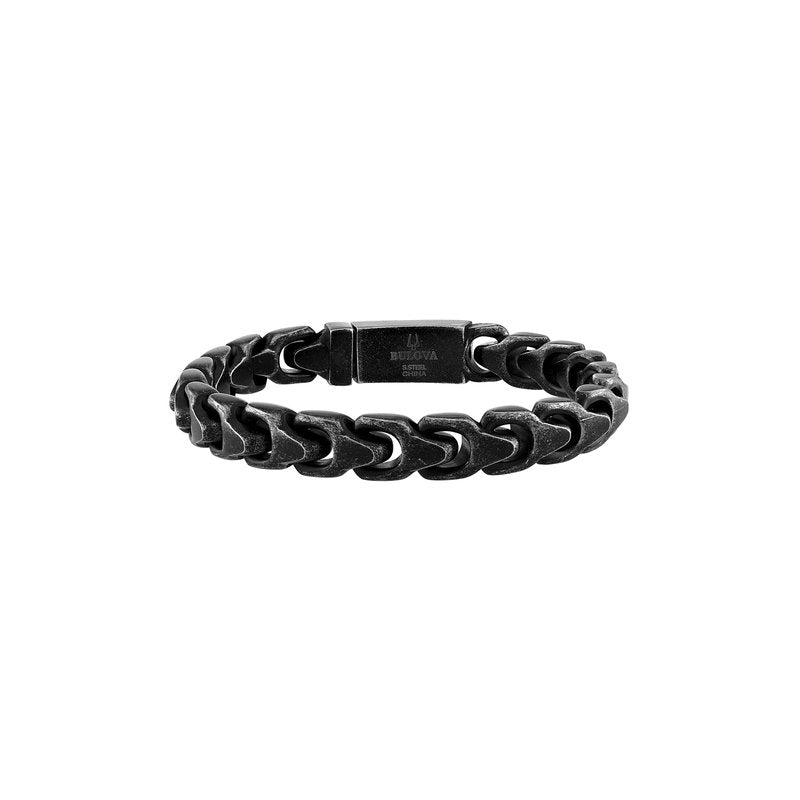 Bulova Stainless Steel Classic Jewelry Mens Bracelet