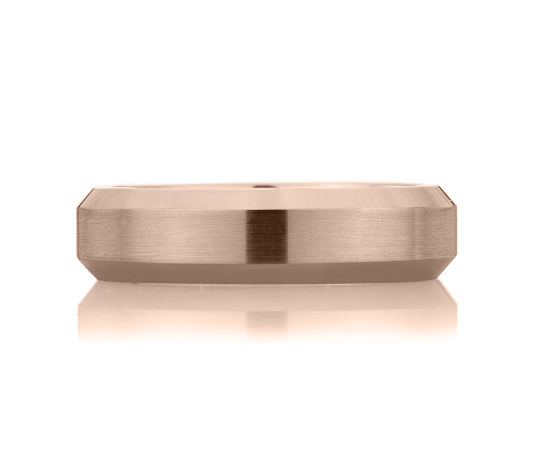 Classic Beveled Men's Wedding Band