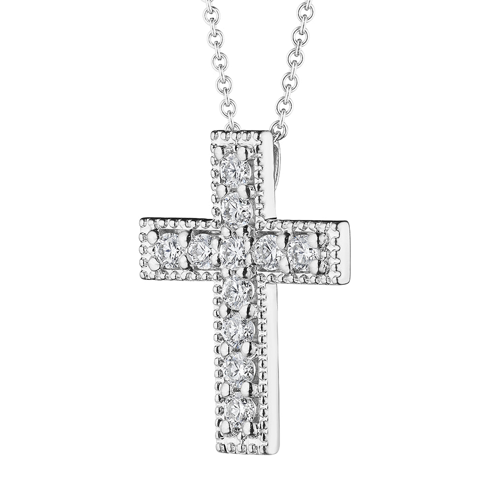 Medium Diamond Box Cross