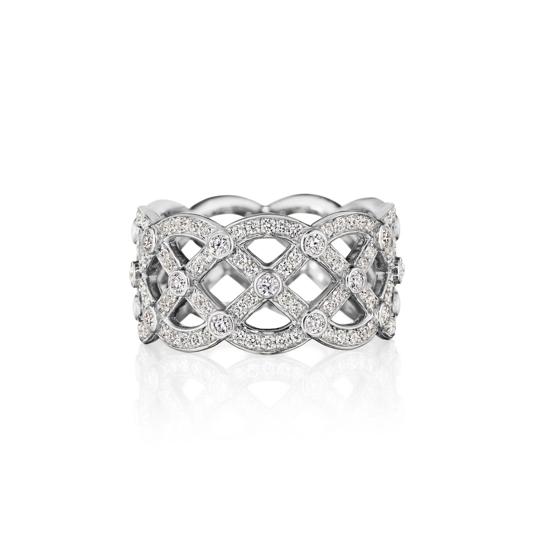 BELLE RING WITH BEZEL DIAMONDS