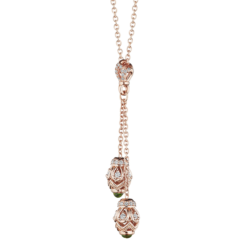 BEAD 1 DIAMOND & AMETHYST DOUBLE NECKLACE