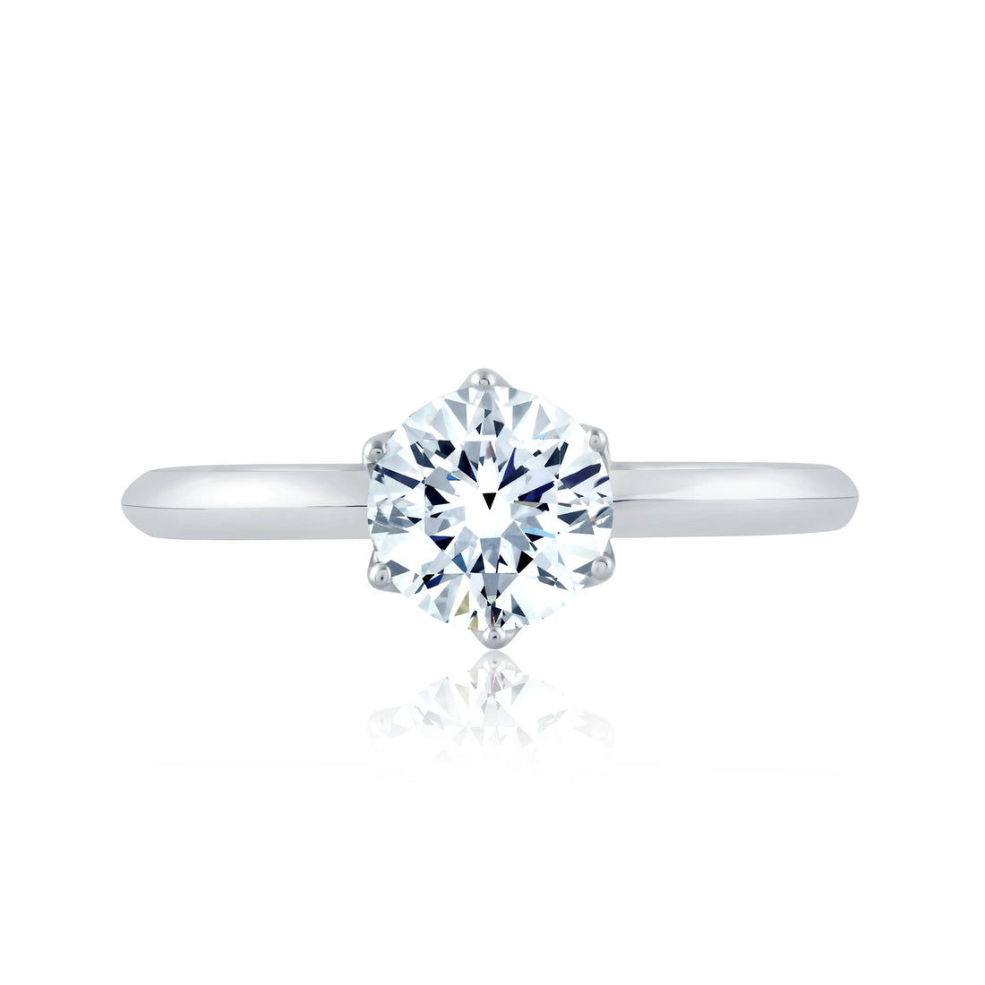 Classic 6 Prong Solitaire Engagement Ring