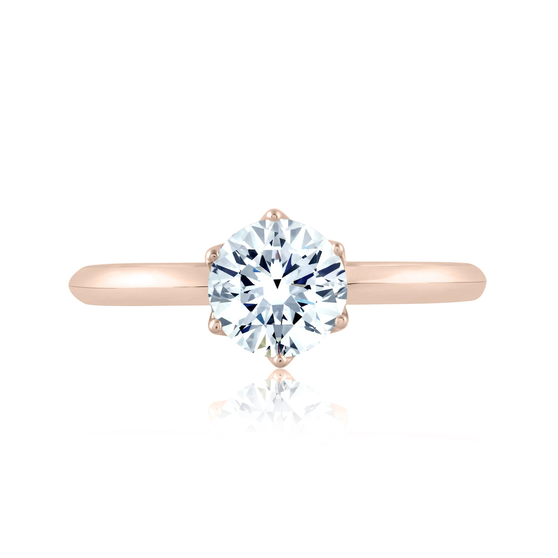 Classic 6 Prong Solitaire Engagement Ring