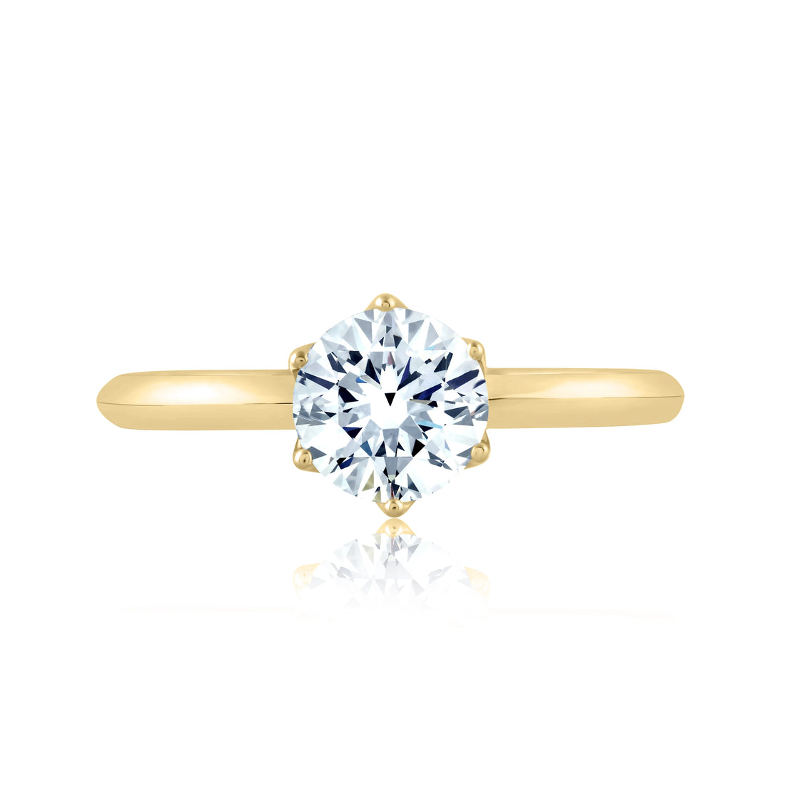 Classic 6 Prong Solitaire Engagement Ring