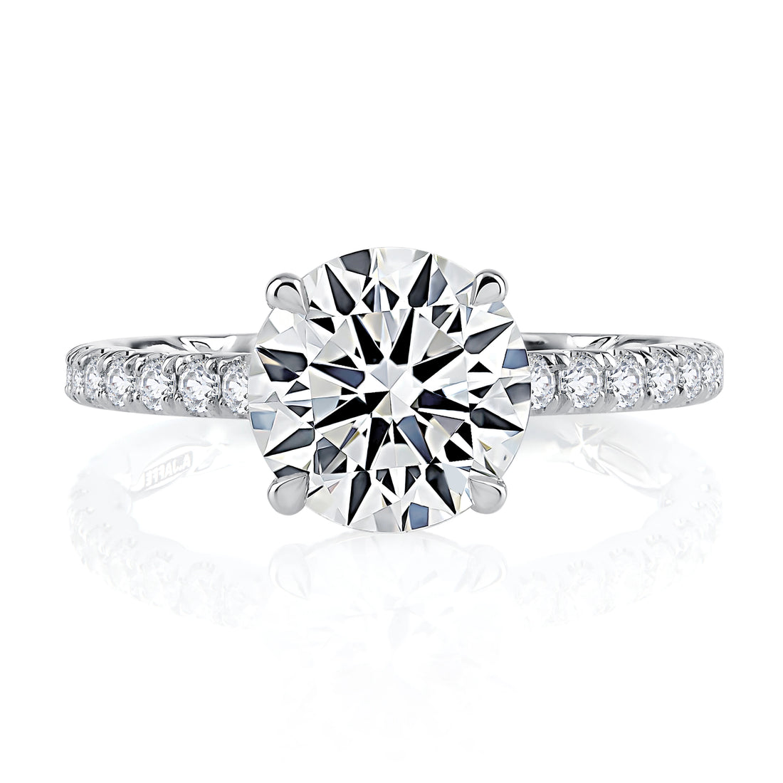 Statement Round Quilts® Engagement Ring