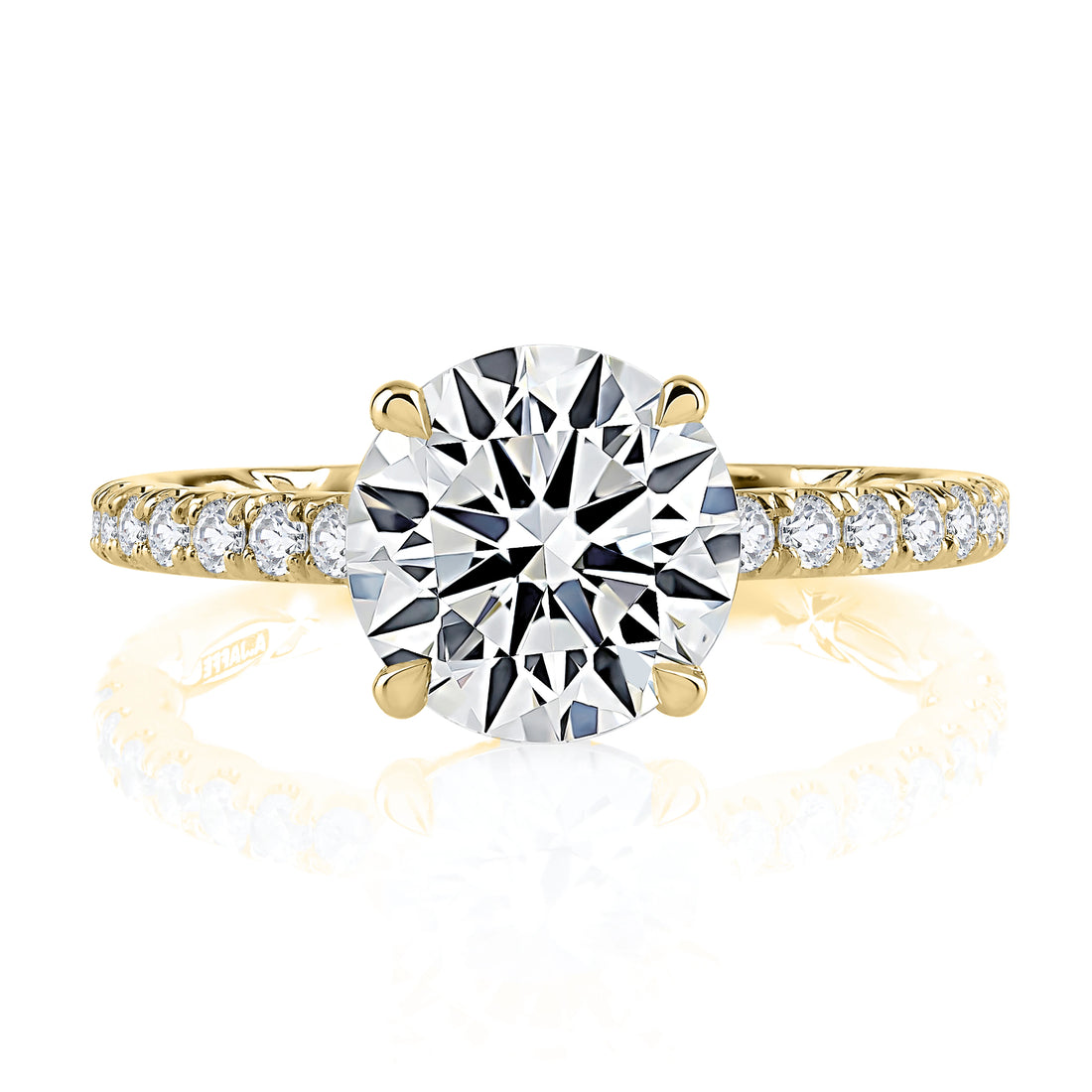 Statement Round Quilts® Engagement Ring