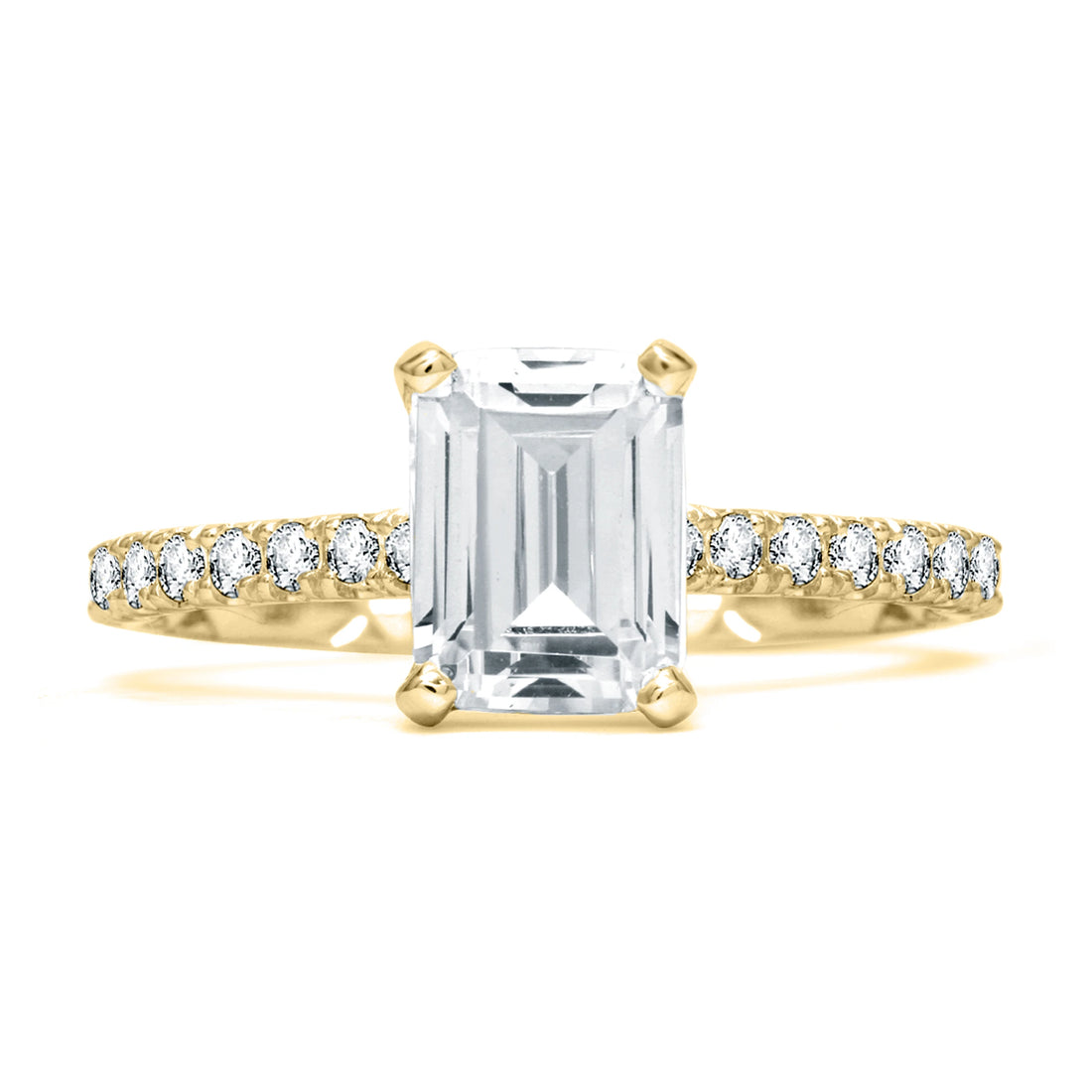 Statement Round Quilts® Engagement Ring