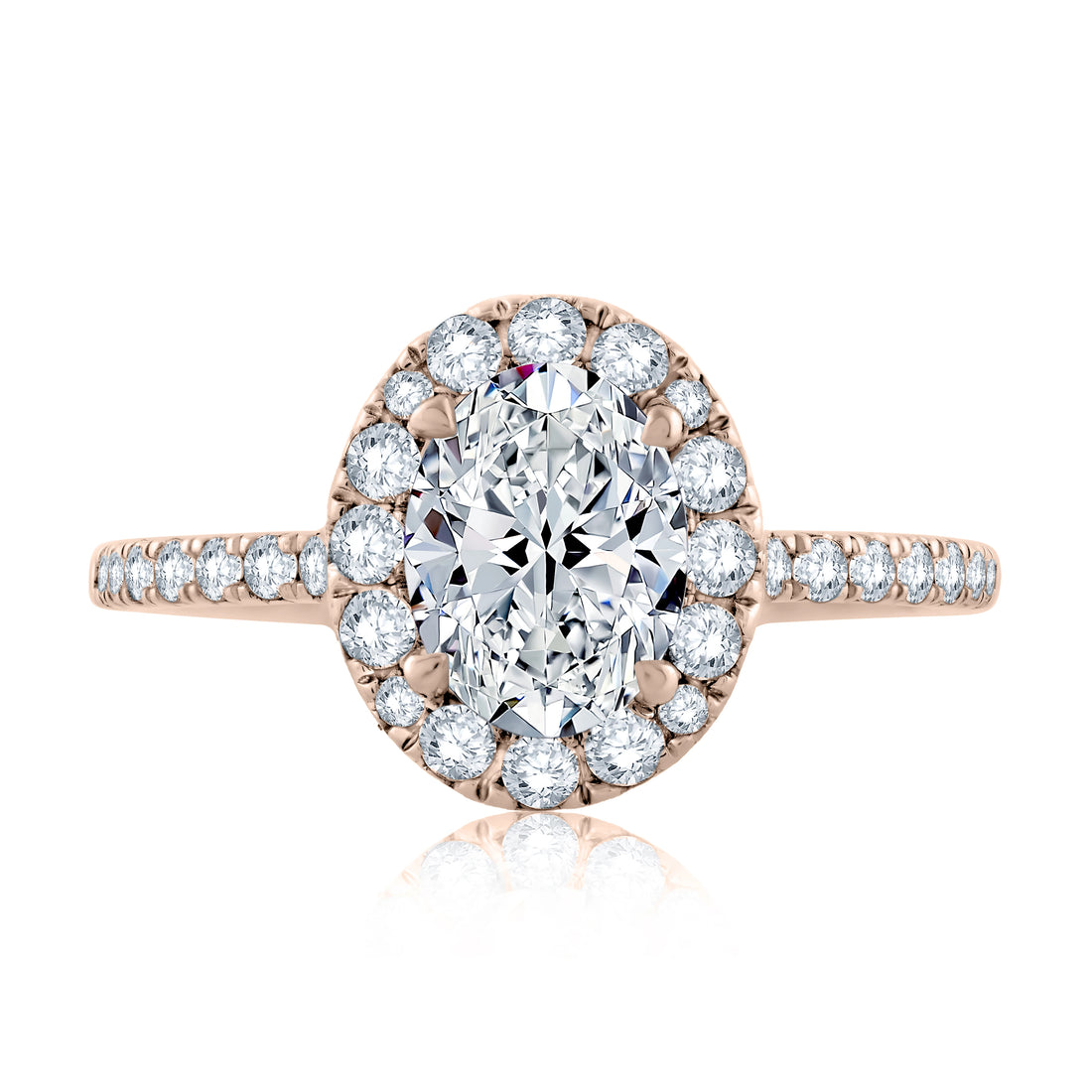 Diamond Engagement Ring with Quilts® Interior