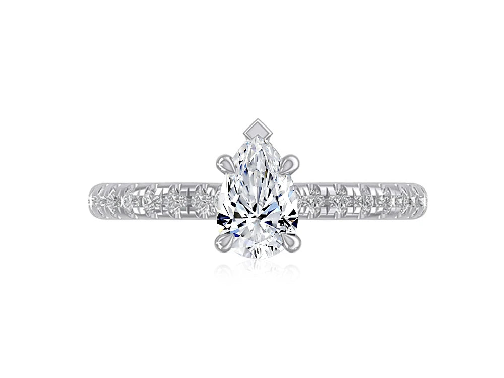 Pavé Diamond Engagement Ring