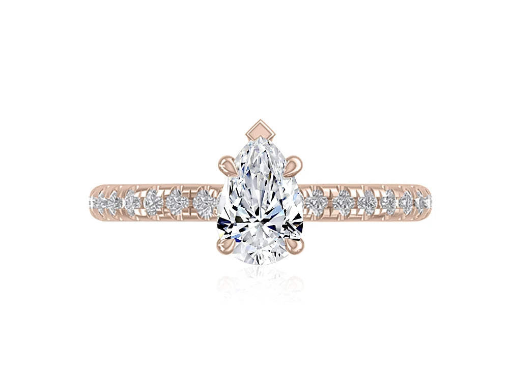 Pavé Diamond Engagement Ring