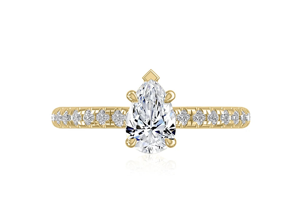 Pavé Diamond Engagement Ring