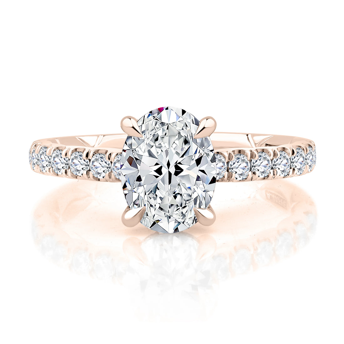 Pavé Diamond Engagement Ring