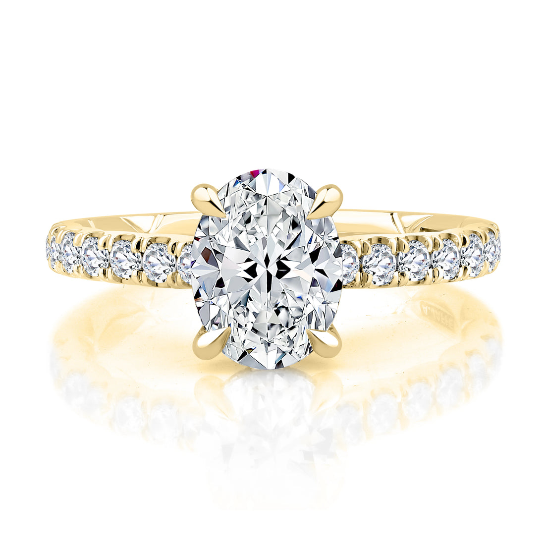Pavé Diamond Engagement Ring