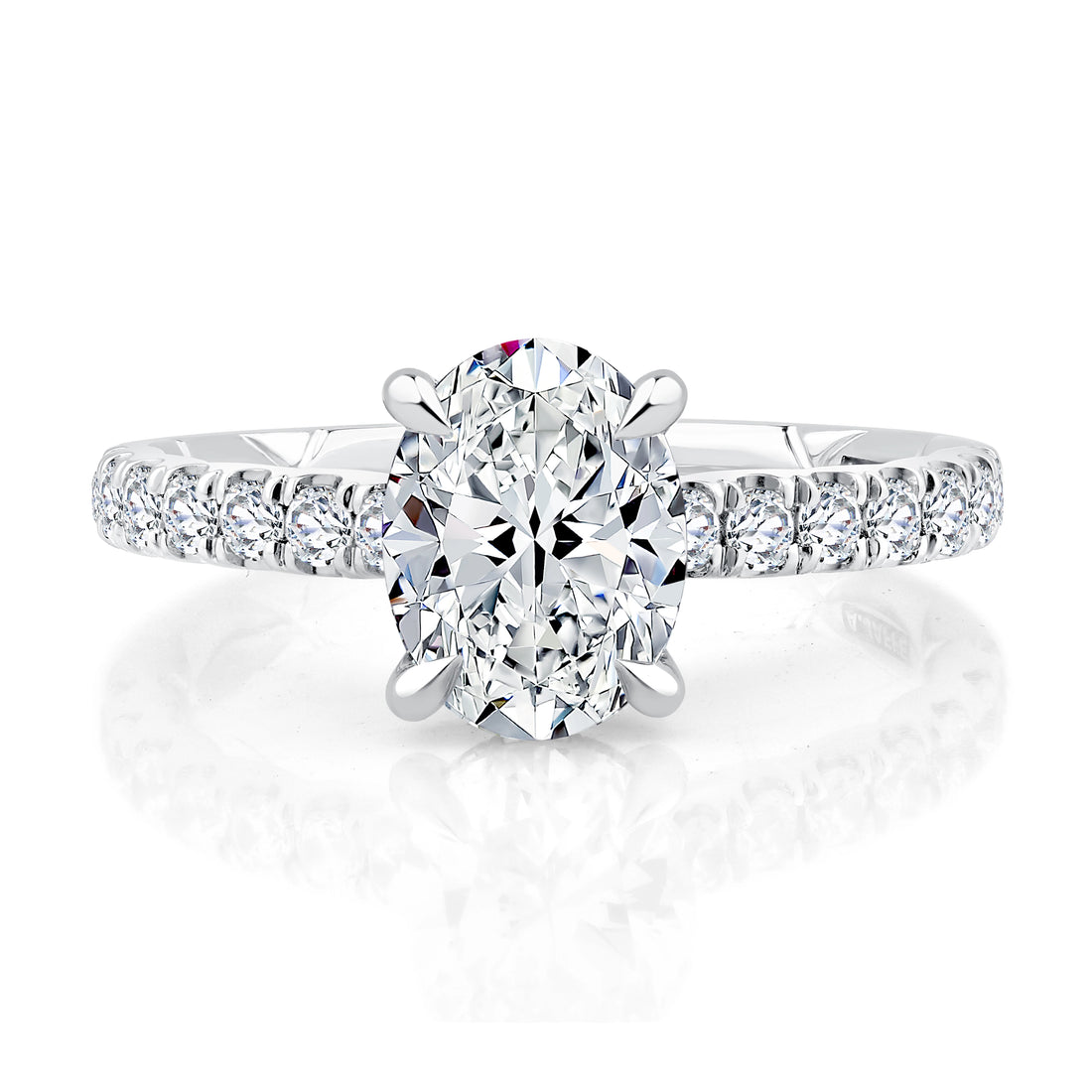 Pavé Diamond Engagement Ring