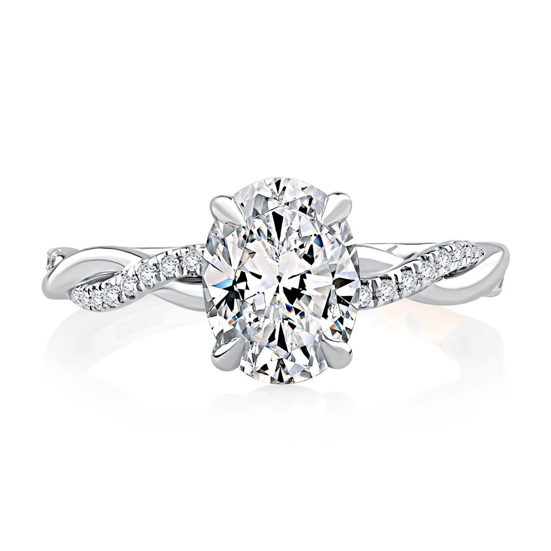Split-Shank Diamond Engagement Ring