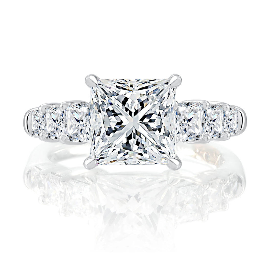 Pavé Diamond Engagement Ring