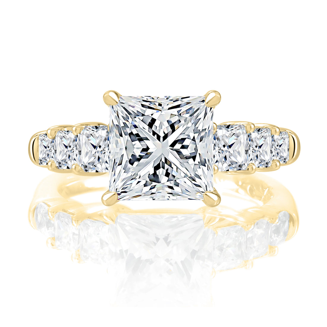 Pavé Diamond Engagement Ring