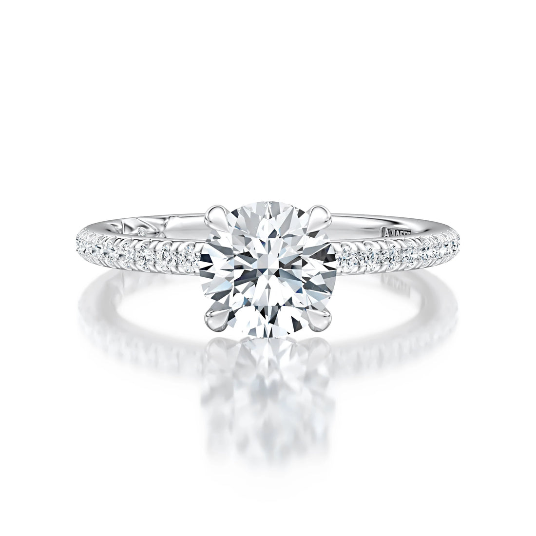 Pavé Diamond Engagement Ring