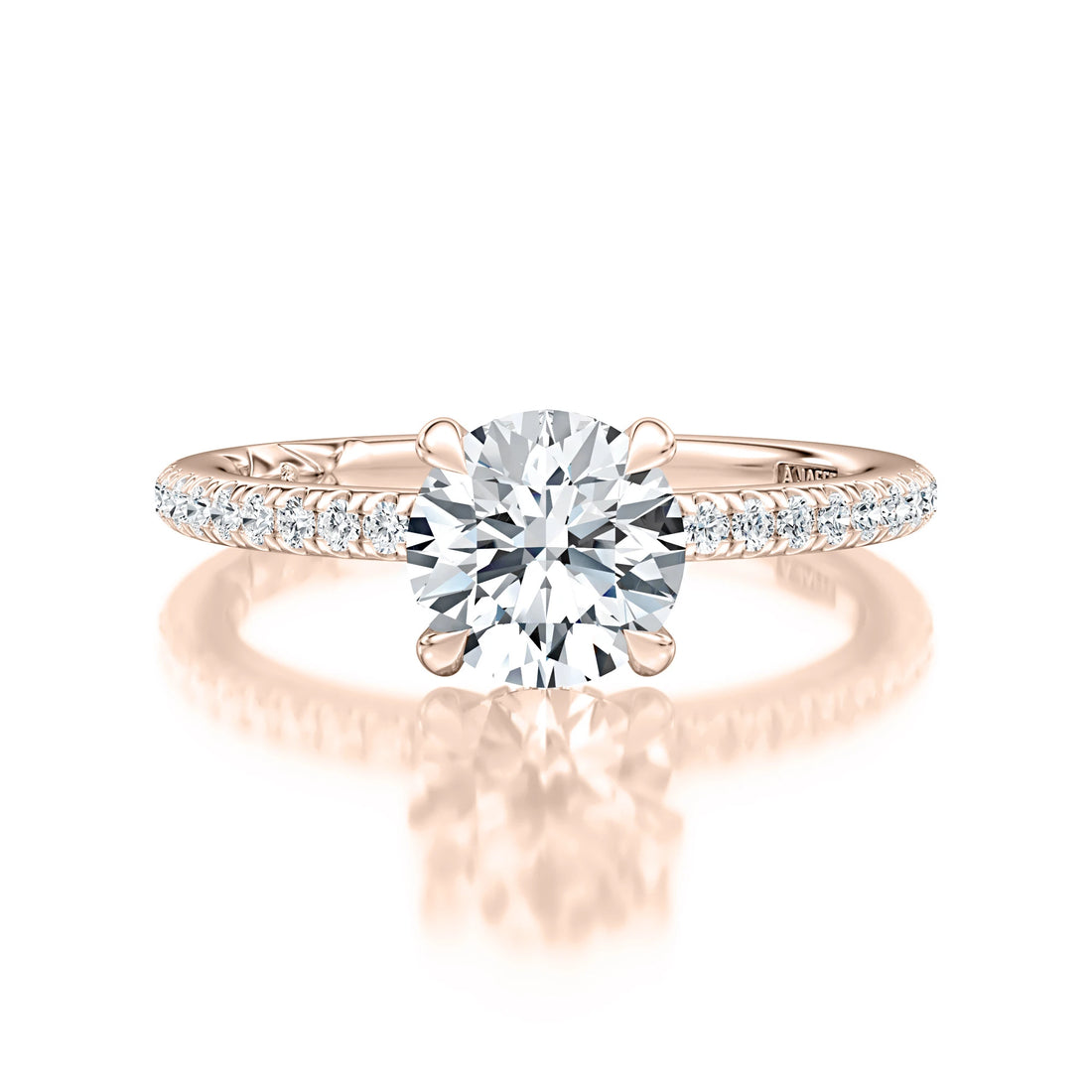 Pavé Diamond Engagement Ring