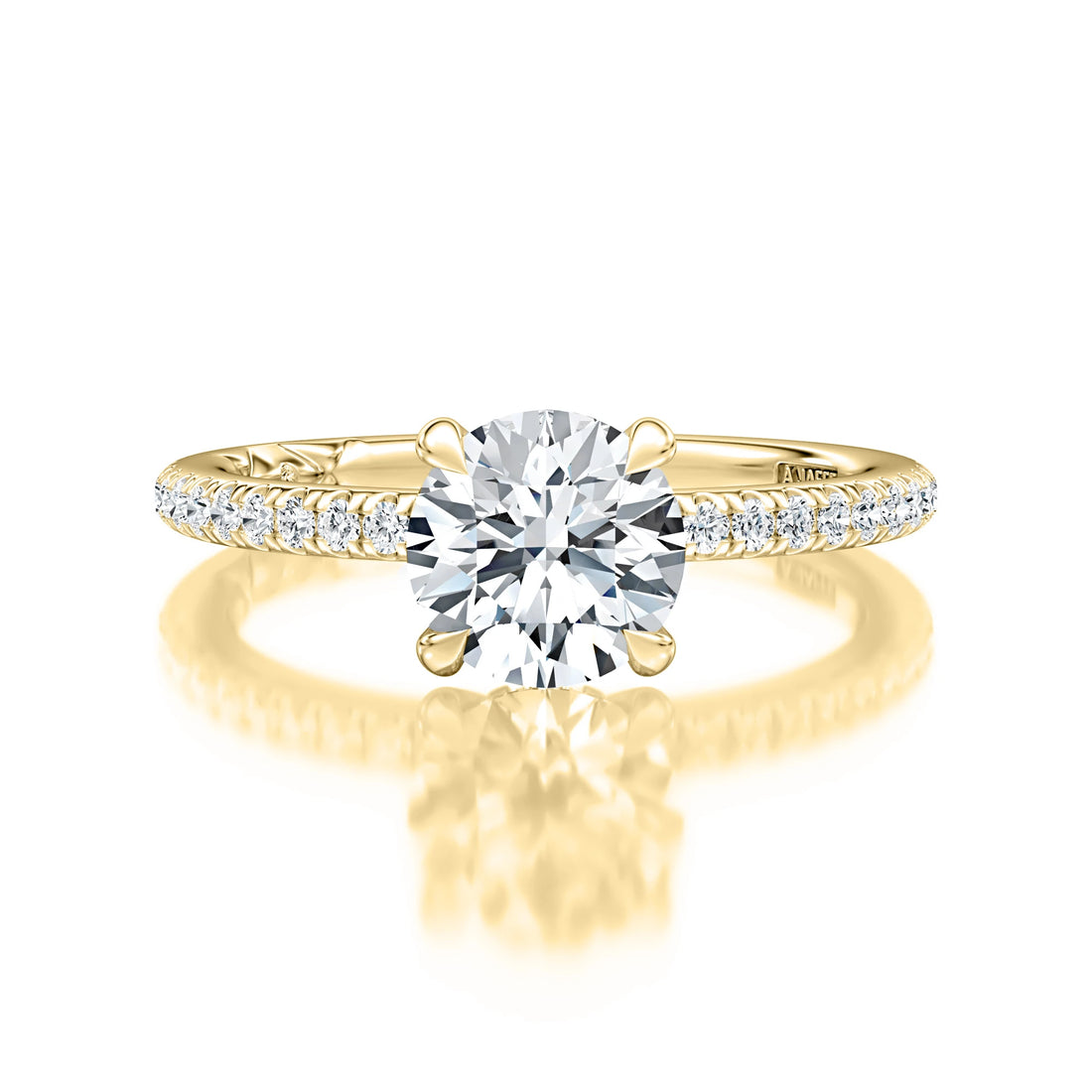 Pavé Diamond Engagement Ring