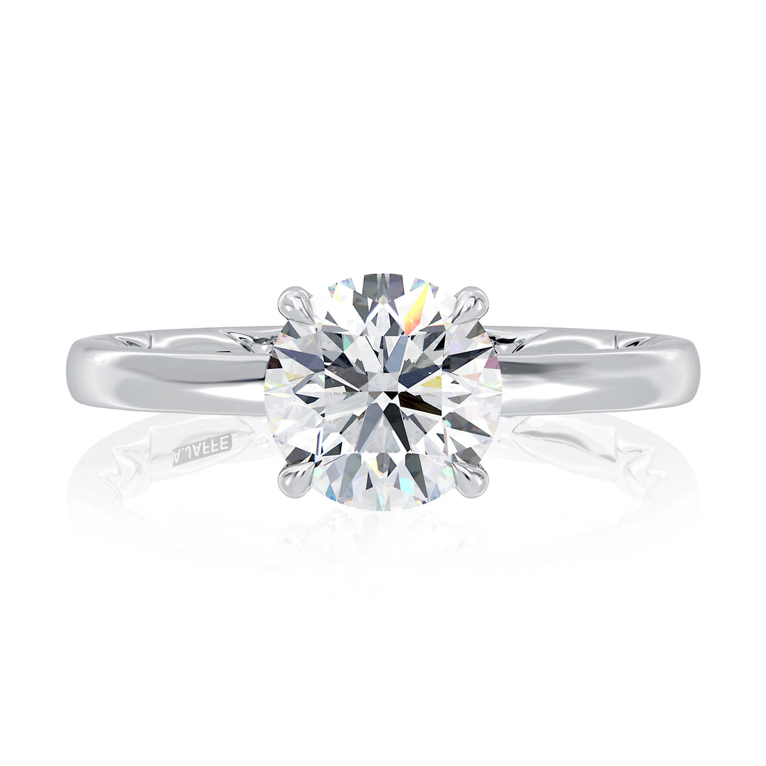 Round Solitaire Diamond Engagement Ring