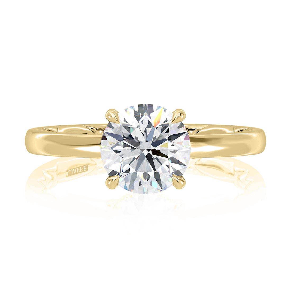 Round Solitaire Diamond Engagement Ring
