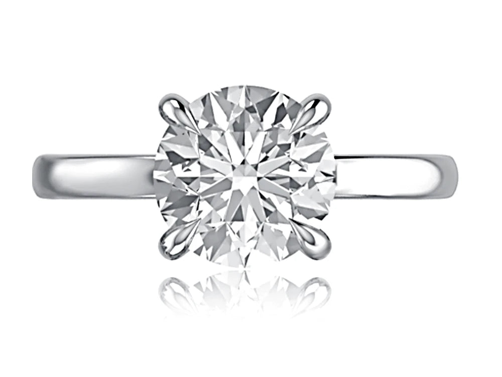 Round Solitaire Diamond Engagement Ring
