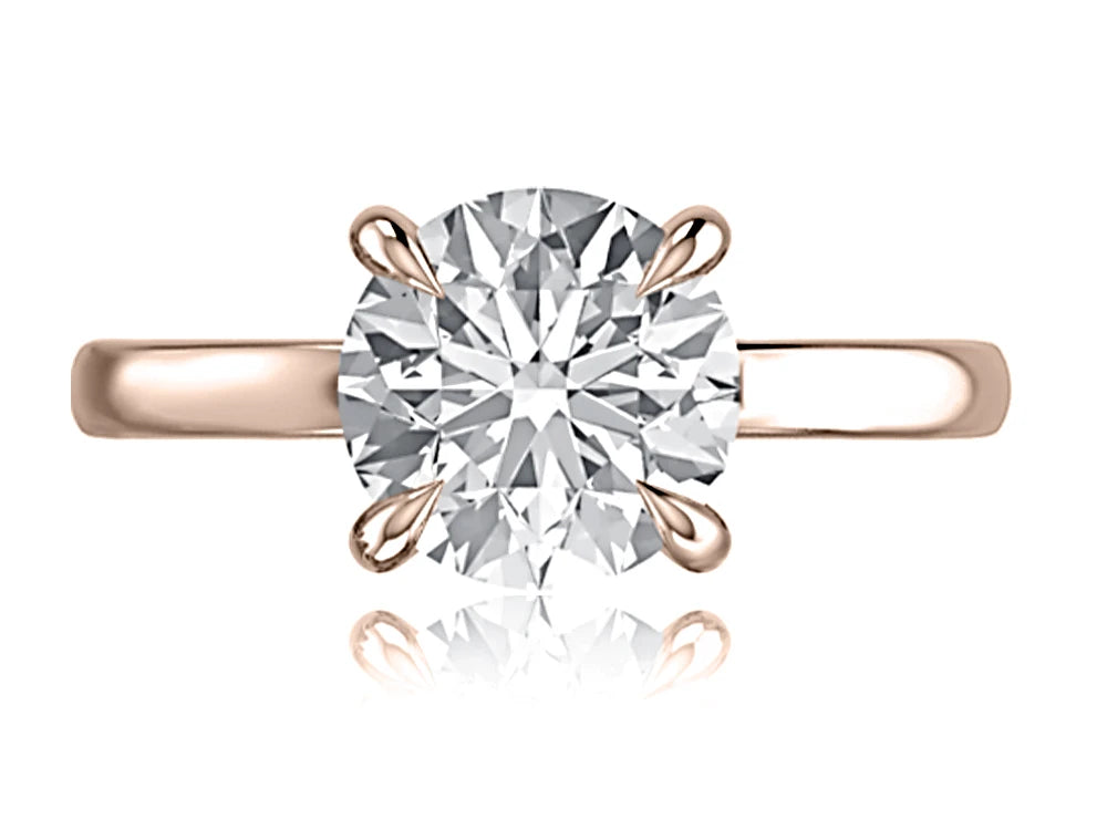 Round Solitaire Diamond Engagement Ring