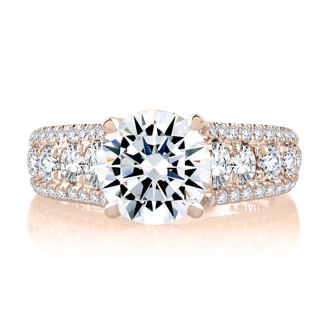 Pavé Diamond Engagement Ring