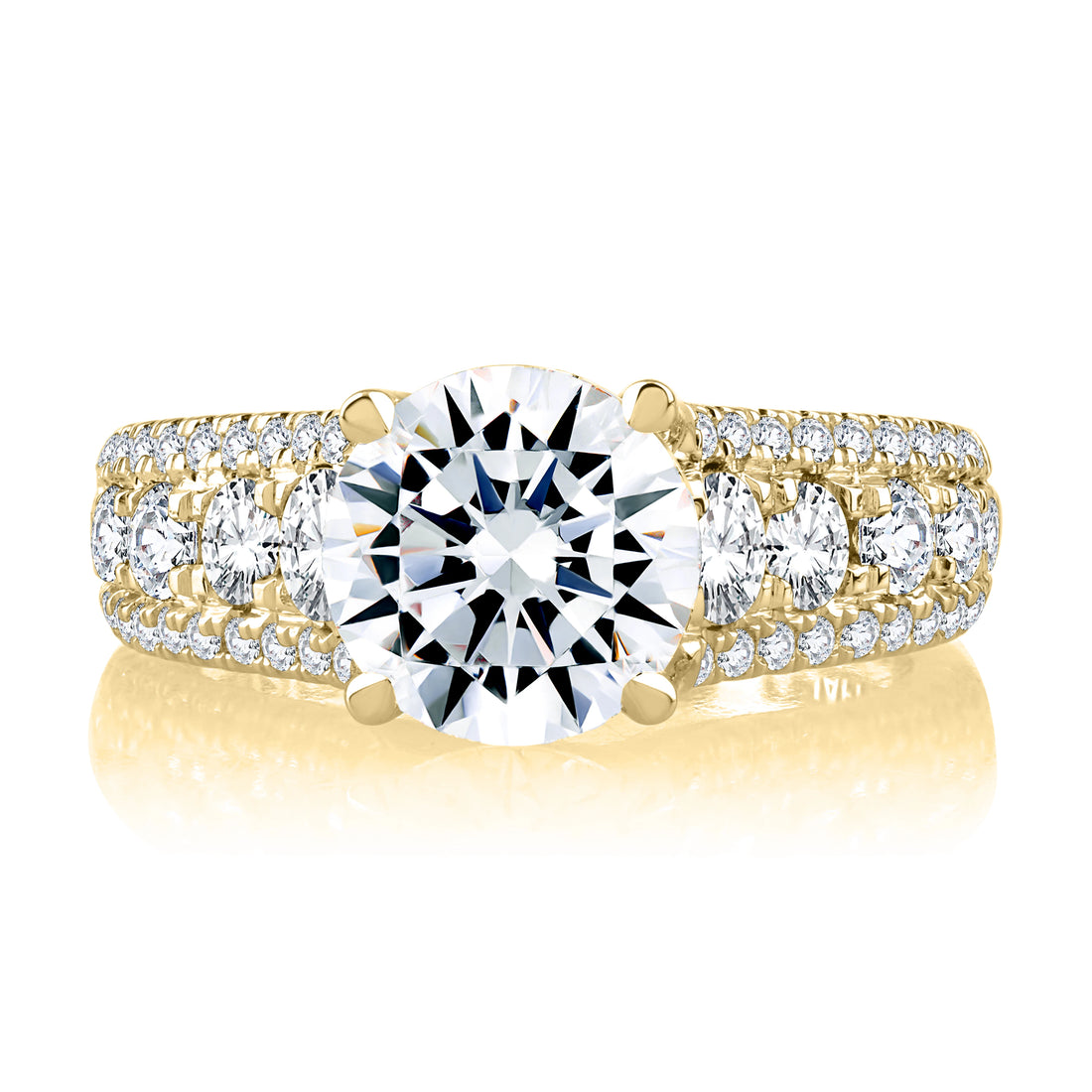 Pavé Diamond Engagement Ring