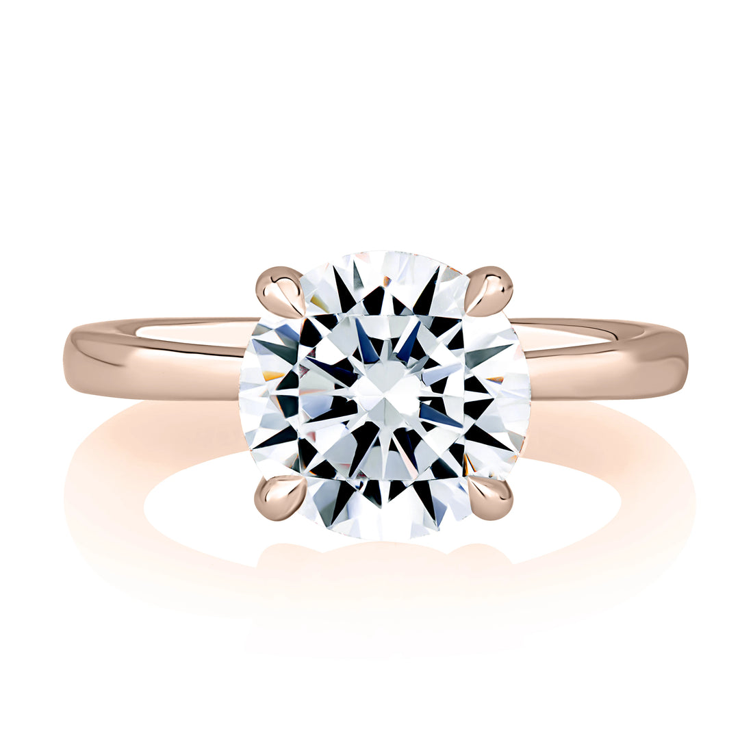 Round Solitaire Diamond Engagement Ring