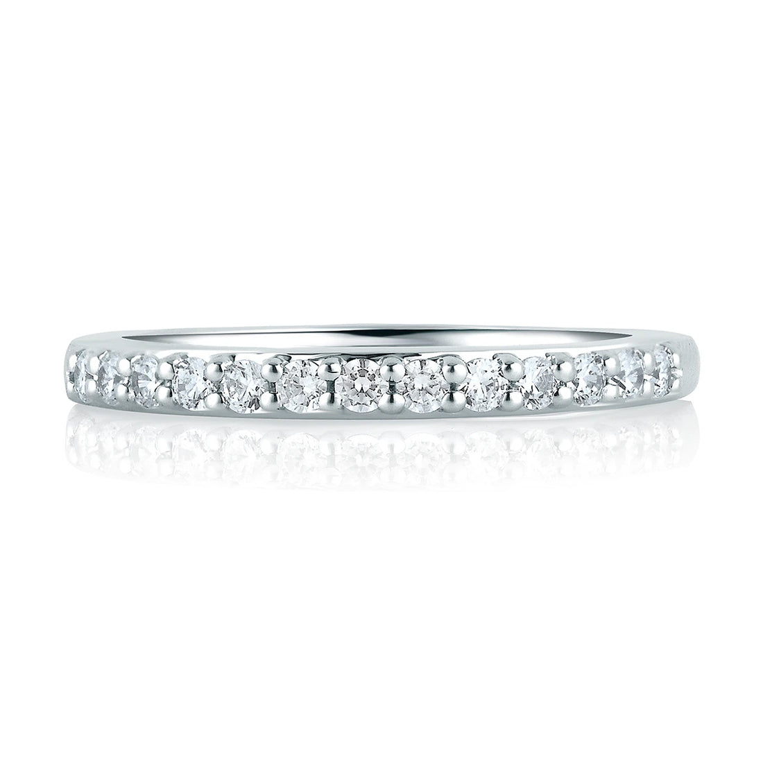 Shared Prong Diamond Wedding Band