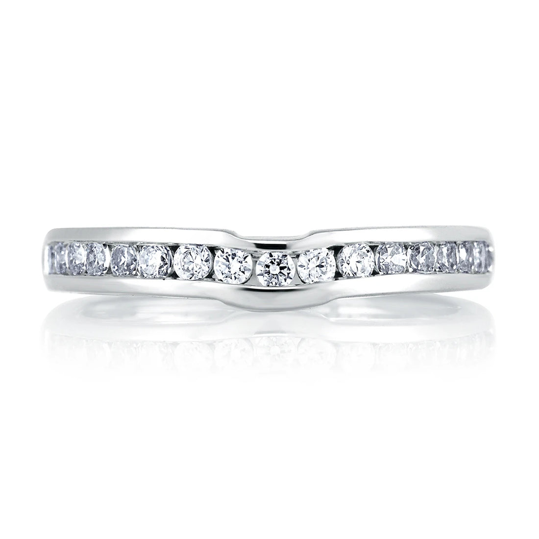 Channel Set Diamond Wedding Band