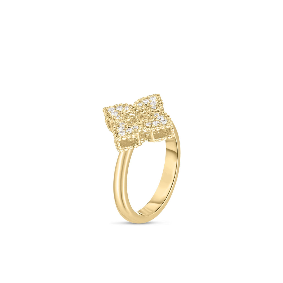 Venetian Princess Pavé Diamond Small Flower Ring