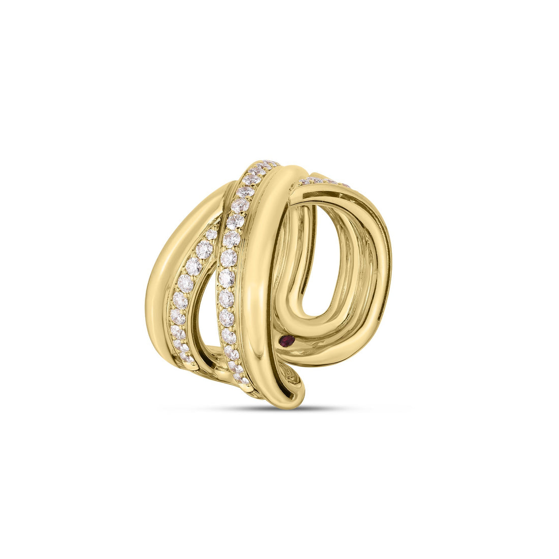 Cialoma Diamond Crossover Ring